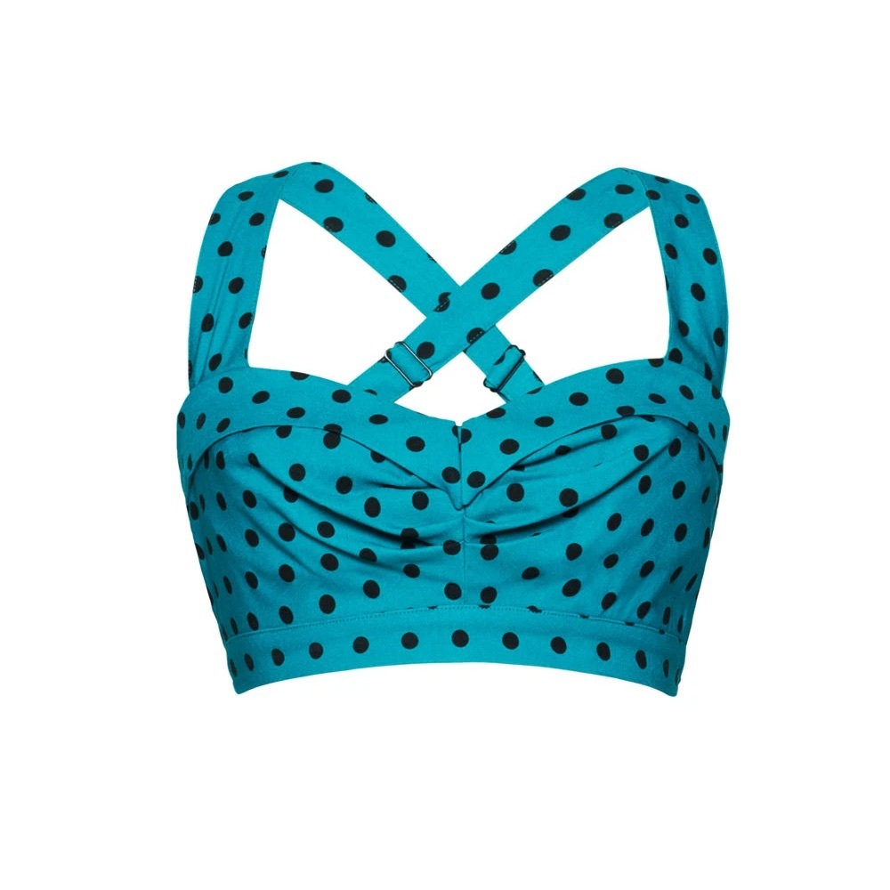 Pinup Girl Clothing Traci Lords Allison Top Teal